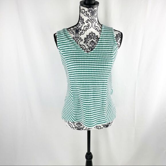 Anthropologie Maeve Franconia Striped V-Neck Tank - Picture 3 of 9